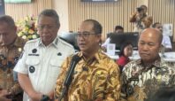 Dirjen AHU, Widodo, saat meresmikan peluncuran loket pelayanan Ditjen AHU di MPP Tangsel, Rabu (6/8). Foto: Andre Pradana/Tangselife