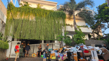 Penjarahan Rumah Sri Mulyani di Bintaro, Tangsel/Foto::st