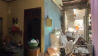 Kondisi dalam rumah warga yang hancur terdampak ledakan di Pondok Cabe Ilir, Pamulang, Kota Tangsel. Foto: Andre Pradana/Tangselife
