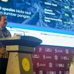 Menteri KKP Republik Indonesia, Sakti Wahyu Trenggono, saat menghadiri PPKMB di UMJ. Foto: ist
