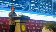 Menteri KKP Republik Indonesia, Sakti Wahyu Trenggono, saat menghadiri PPKMB di UMJ. Foto: ist