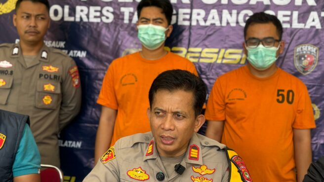 Komisaris dan Direktur perusahaan di Tangerang gelapkan uang untuk judol. Foto: Andre Pradana/Tangselife