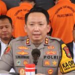 Kapolres Tangsel, AKBP Victor Daniel Henry Inkiriwang, saat memimpin press conference beberapa waktu lalu. Foto: Polres Tangsel