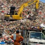 Kondisi tumpukan sampah di TPA Cipeucang, Kota Tangsel. Foto: Andre Pradana/Tangselife