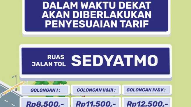 Tarif Tol Bandara Soetta Resmi Naik? Ini Rincian Tarif Terbaru Tol Sedyatmo untuk Semua Golongan Kendaraan 1 Penyesuaian Tarif Tol Bandara Soetta