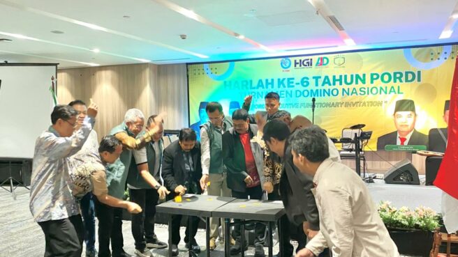 Domino Resmi Jadi Olahraga Prestasi, Lepas Stigma Judi 1 Perayaan Harlah ke-6 Pordi di Trembesi Hotel BSD, Sabtu 13 Desember 2025.