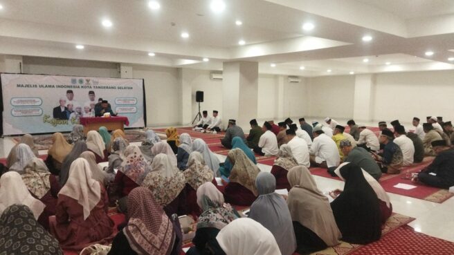 Kajian MUI Tangsel Bahas Hukum Wudhu Saat Bencana, Bisa Haram Jika Air Sangat Terbatas 1 Kajian Kitab Kuning MUI Kota Tangsel di Islamic Center Baiturrahmi BSD, Kecamatan Serpong, pada Rabu 17 Desember 2025.