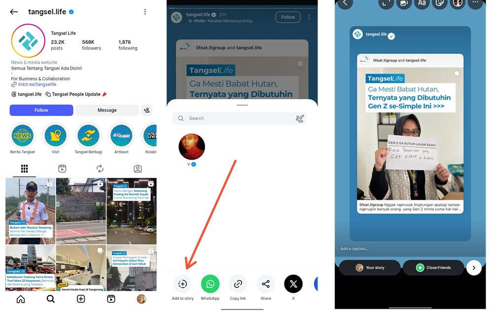 Fitur Baru Instagram Kini Pengguna Bisa Repost IG Stories Tanpa Follow, Simak Cara Pakainya! 2 fitur baru instagram