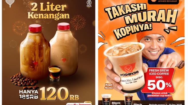 Promo Kopi Hari Ini Kamis 18 Desember 2025: Diskon Hingga 50 Persen, Ada Buy 1 Get 1 sampai Paket 2 Liter 1 promo kopi hari ini
