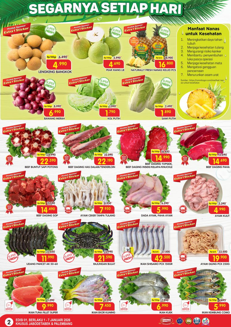 Promo Superindo Hari Ini Sabtu 3 Januari 2026: Diskon Kebutuhan Rumah Tangga, Daging Segar, hingga Mie Instan 4 Promo Superindo hari ini
