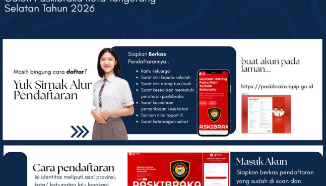 Pendaftaran Paskibraka Tangsel 2026 Resmi Dibuka