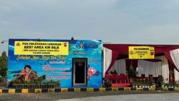 Pos Pelayanan Mudik Lebaran di Rest Area Cipali